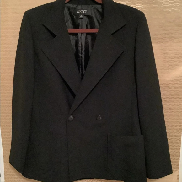 KASPER~BLACK BLAZER~NWOT~SIZE 10 - Picture 2 of 5